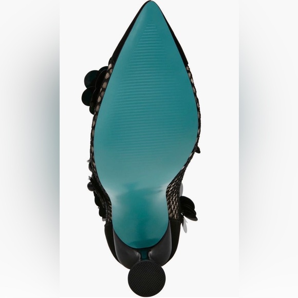 👄 NWT 👄 Betsey Johnson, Navey Embellished Dress Booties, Black, Size 9.5 - Picture 6 of 16